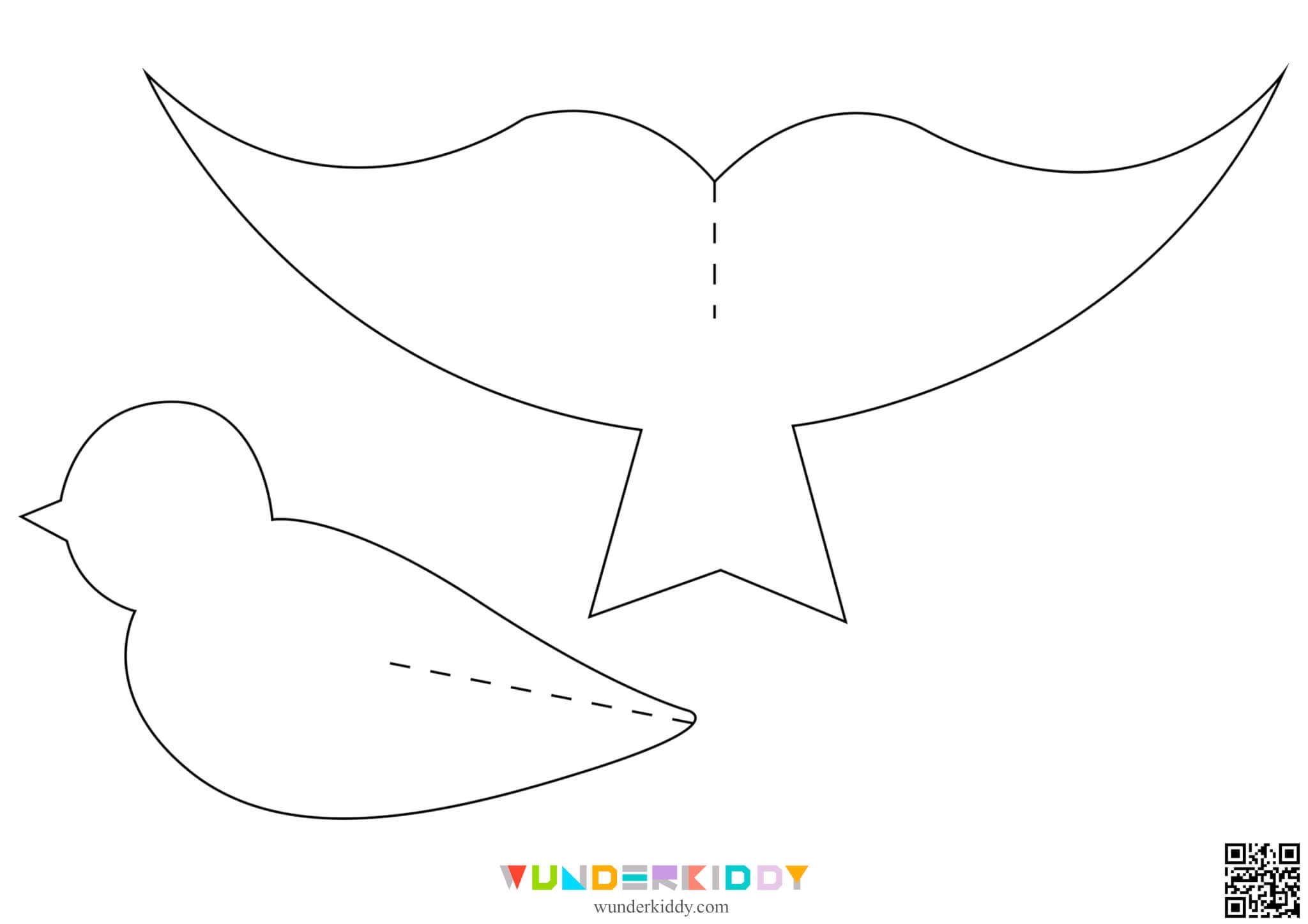 Printable Paper Bird Template