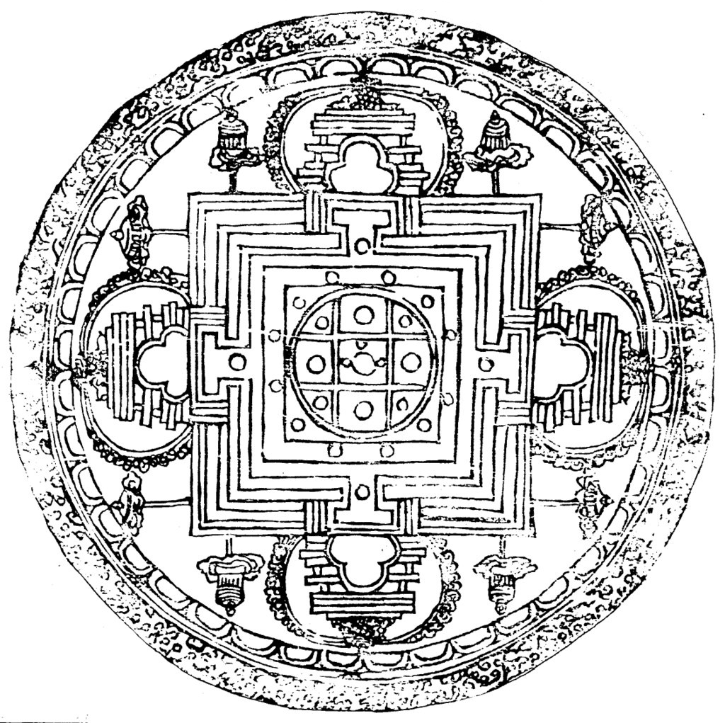 Buddhist Mandala Coloring Pages Printable