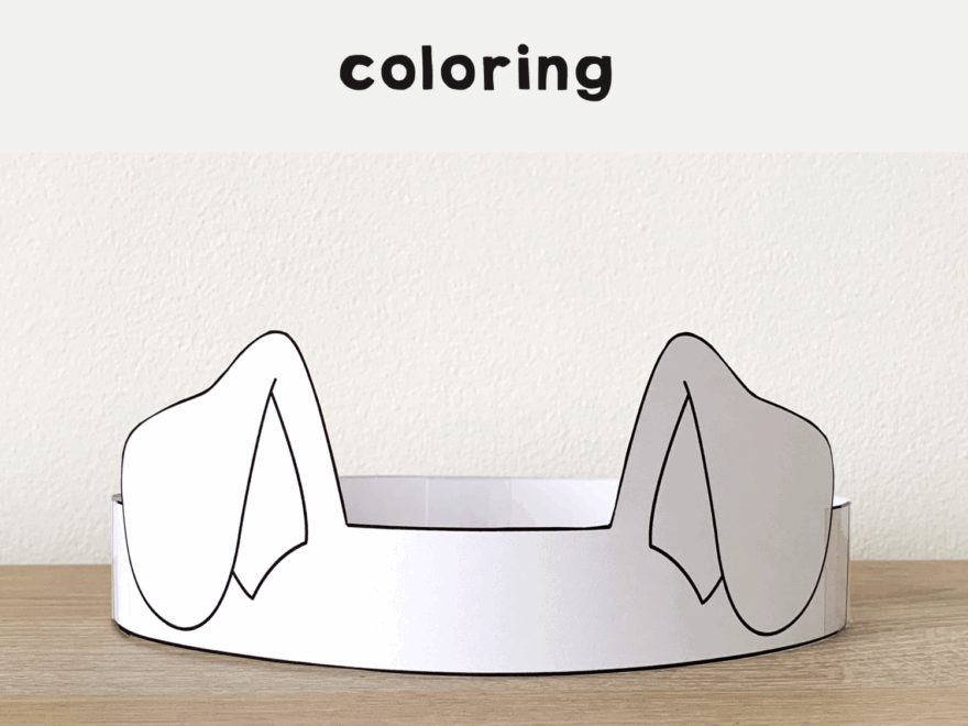 Dog Ears Crown Headband Printable Coloring Craft Made By Teachers
