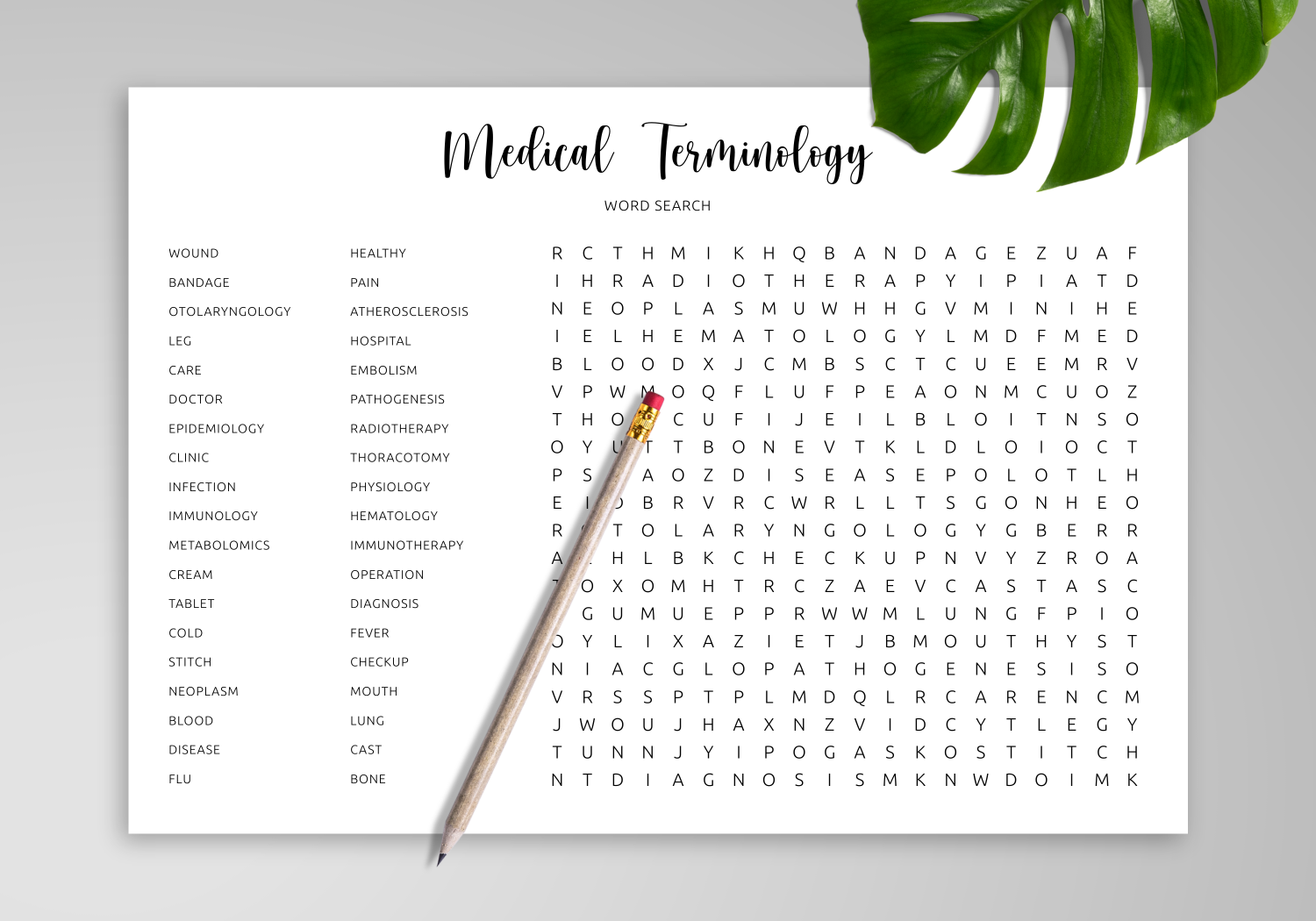 Free Medical Terminology Games Printable