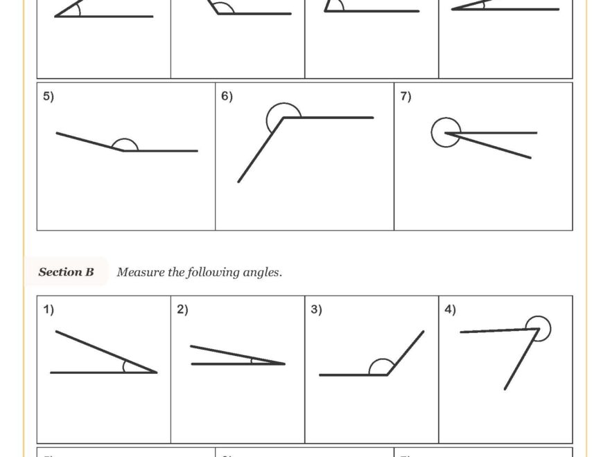 Drawing And Measuring Angles Worksheet Printable Maths Worksheets