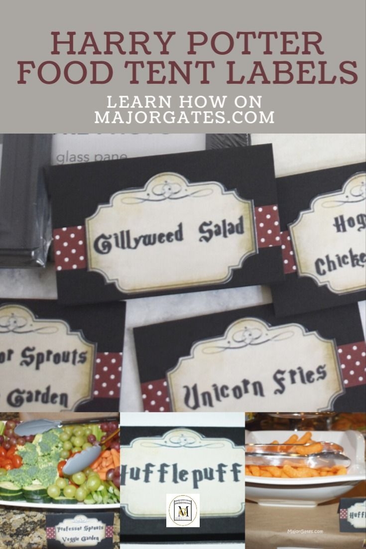 Harry Potter Food Labels Free Printable