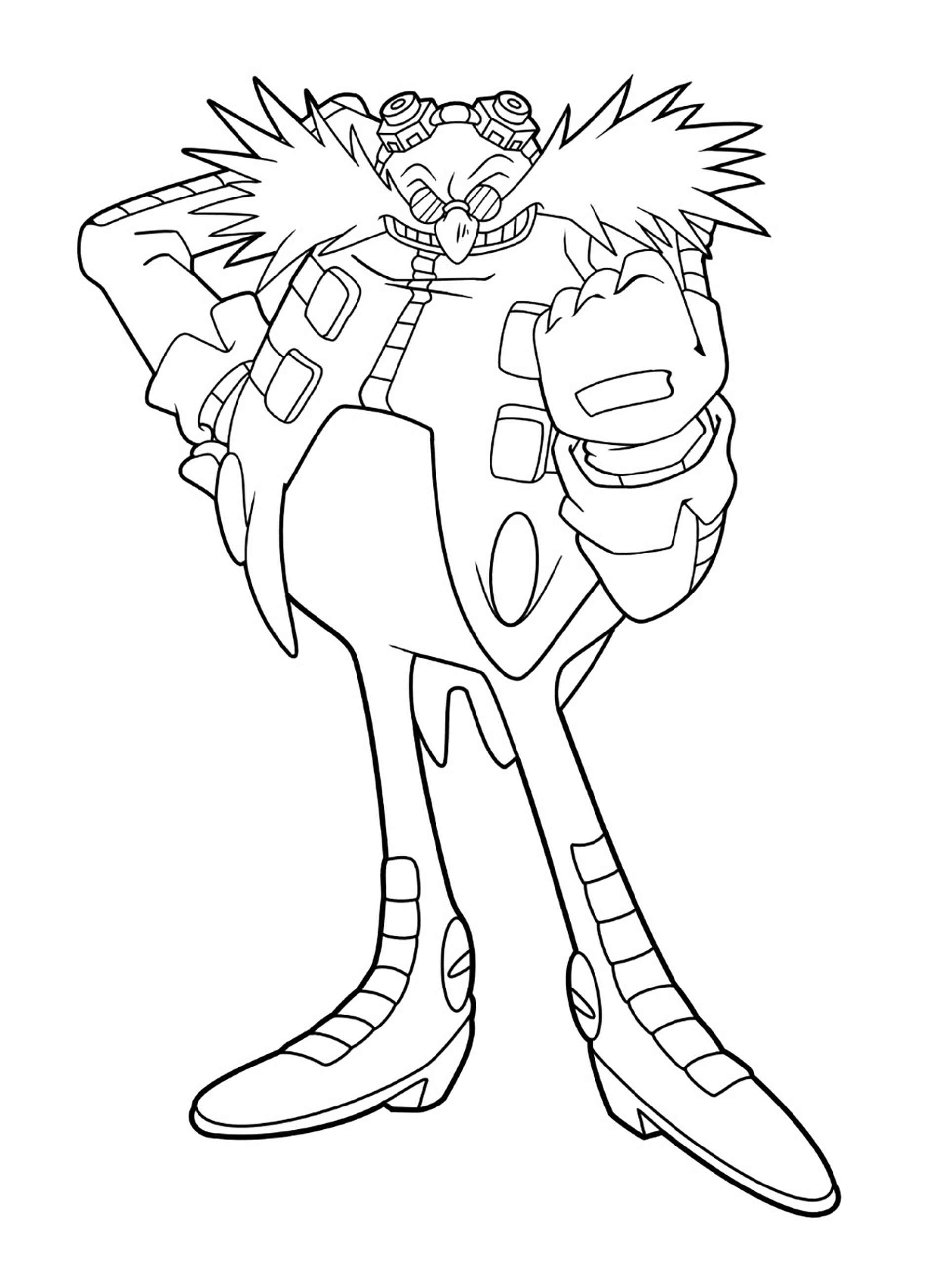 Eggman Sonic s Sworn Enemy Sonic Coloring Pages Page Page 3 