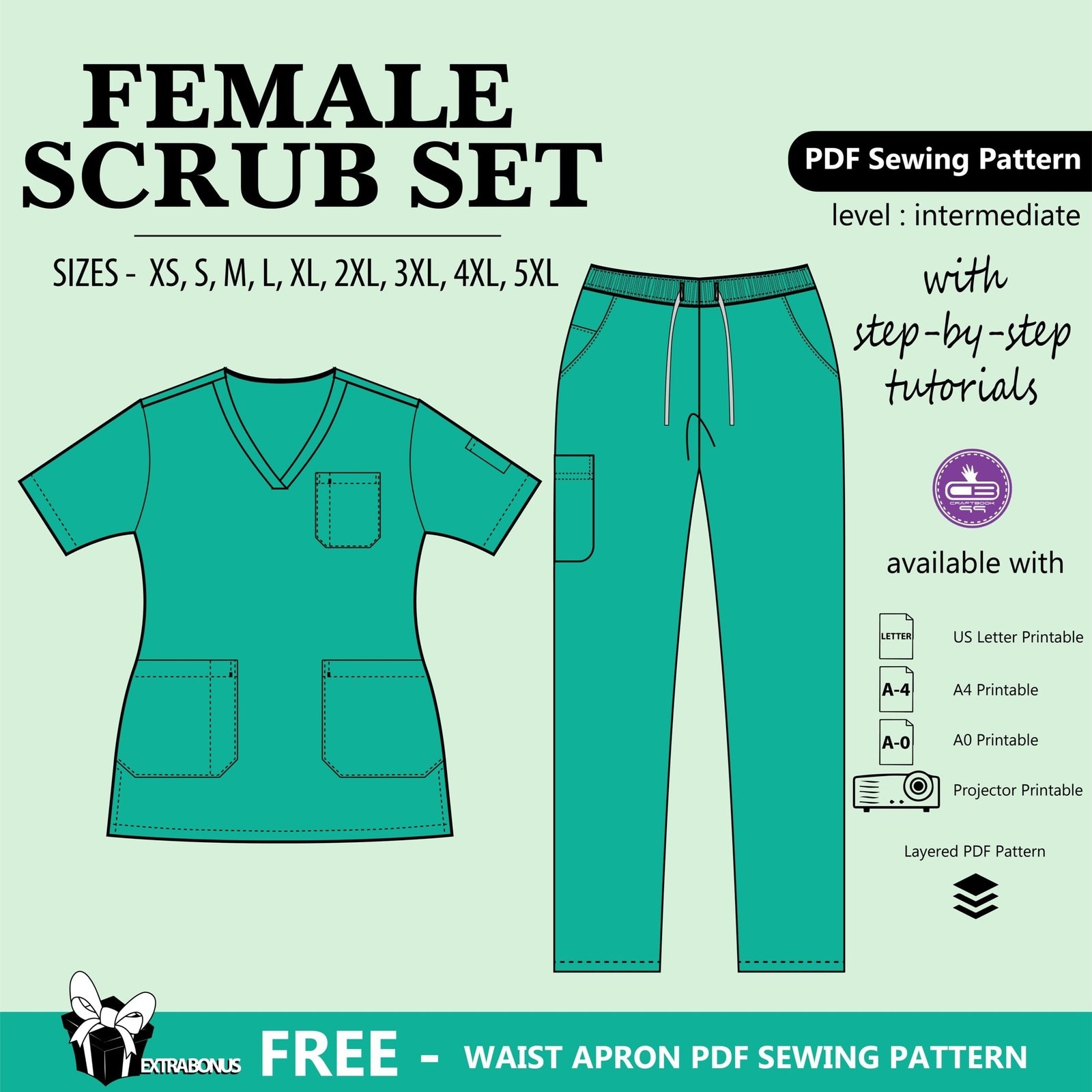 Free Printable Pattern For Scrubs