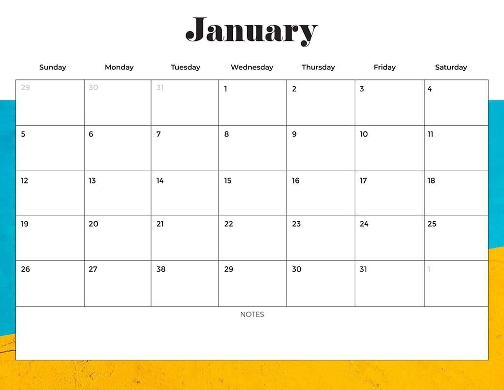 Calendar Printable Editable 2025