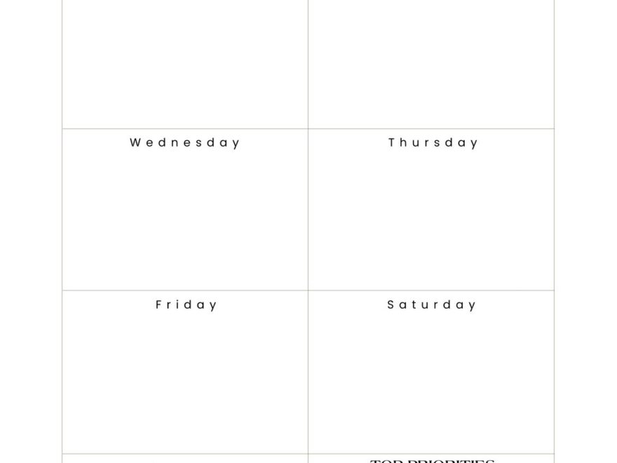 Free And Customizable Weekly Planner Templates Canva