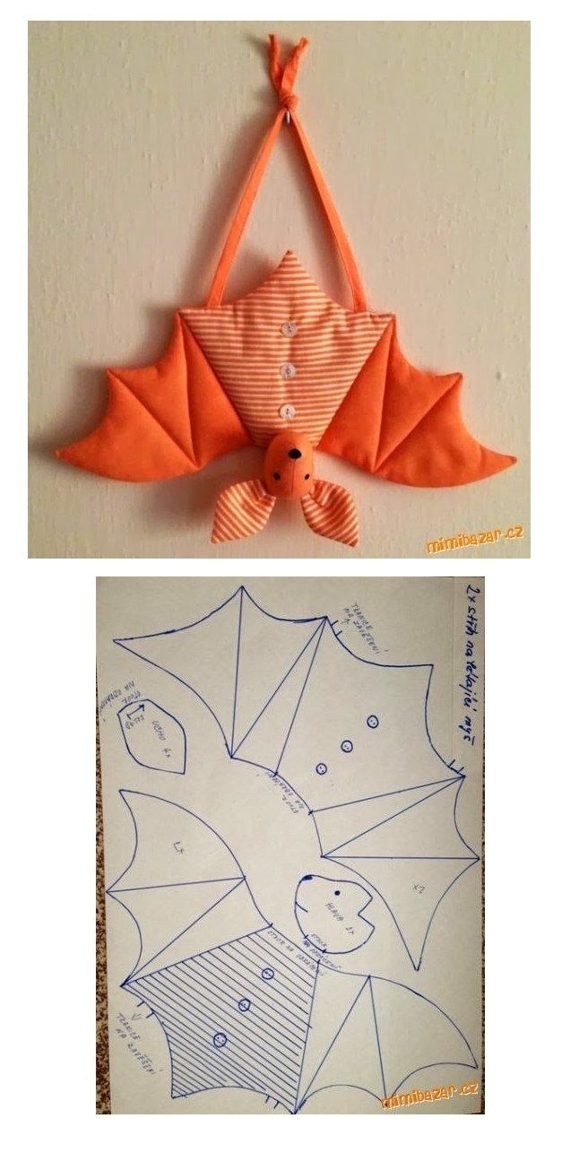 Printable Bat Plush Pattern Free