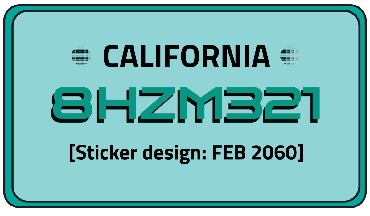 Free California License Plate Template To Edit Online