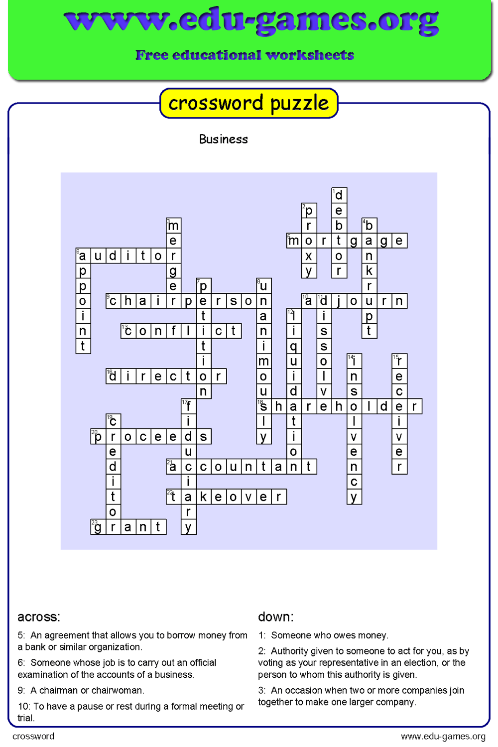Crossword Puzzle Maker Crossword Puzzles Printable