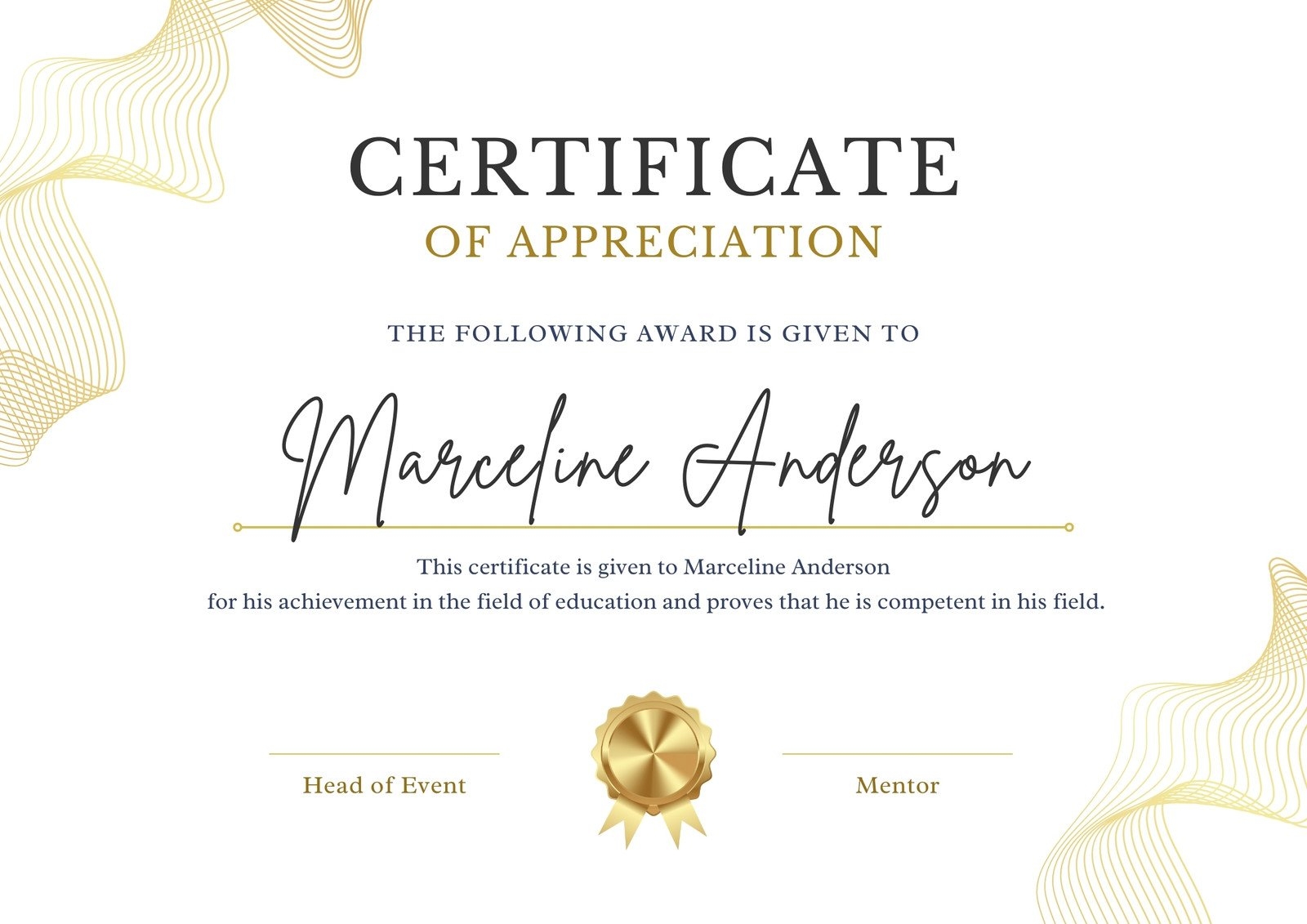 Free Custom Printable Achievement Certificate Templates Canva