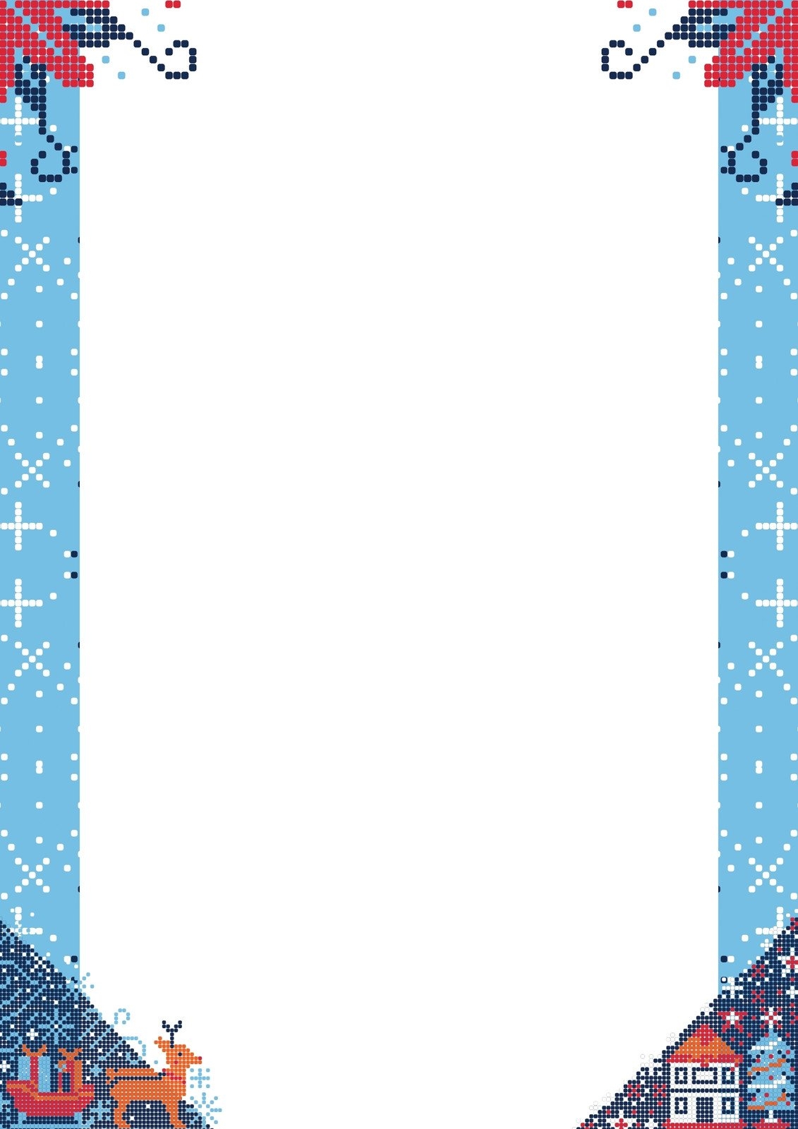 Christmas Letter Borders Free Printable