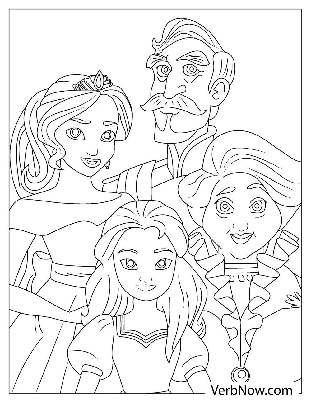 Free ELENA OF AVALOR Coloring Pages For Download Printable PDF 