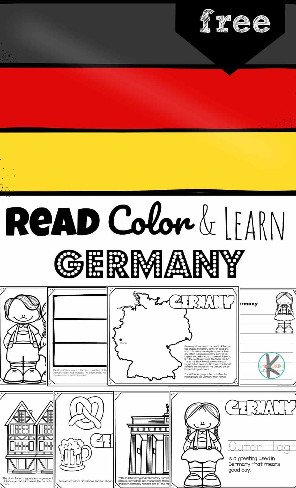 FREE Germany Coloring Pages To Read Color Learn
