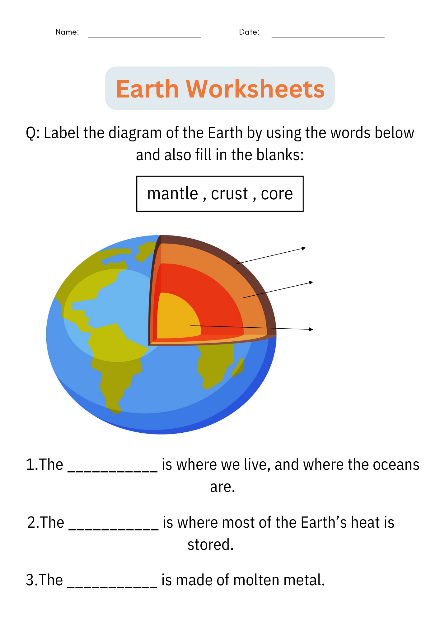 Free Intro To Earth Science Worksheet Download Free Intro To Earth Science Worksheet Png Images Free Worksheets On Clipart Library