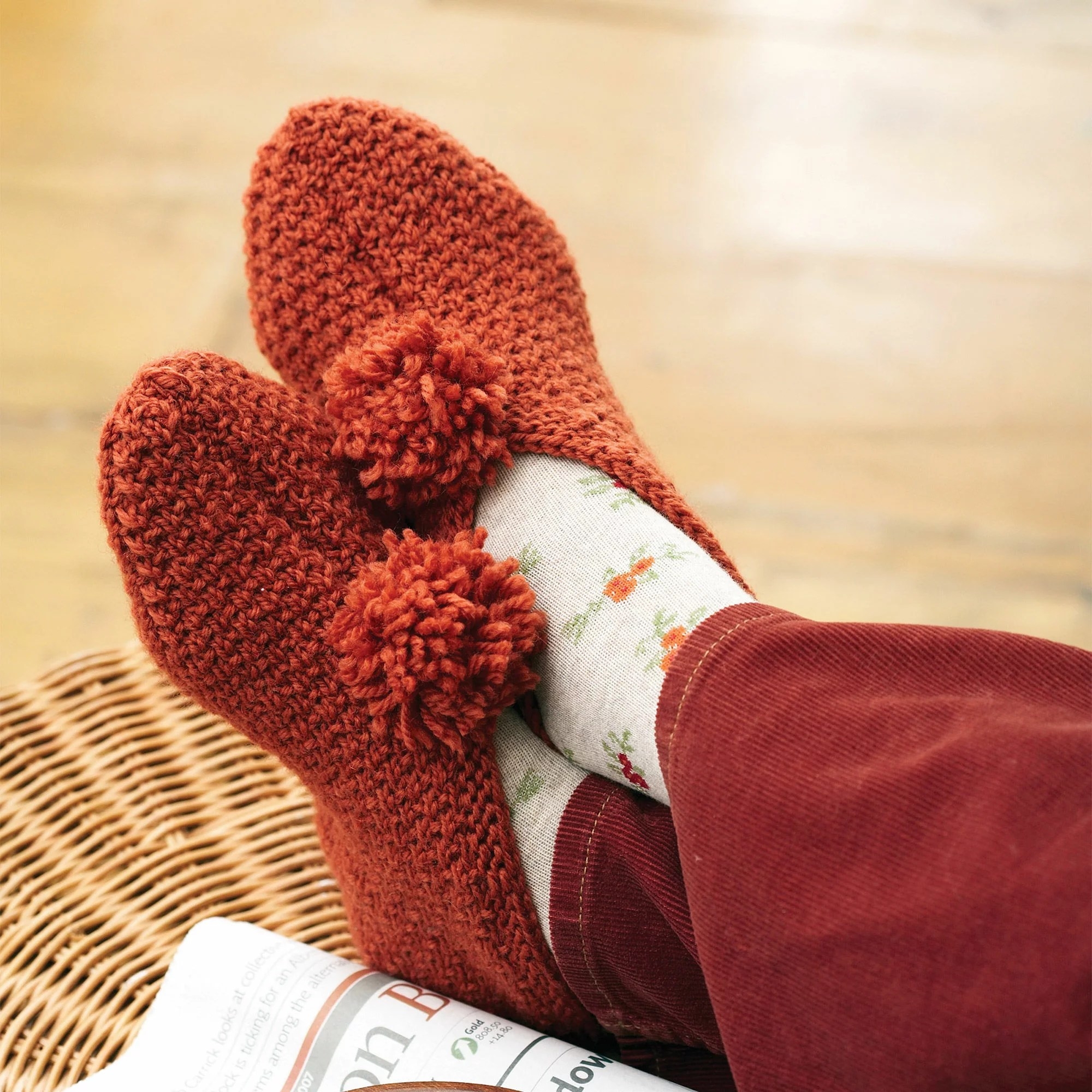 Free Knitting Pattern For Slippers