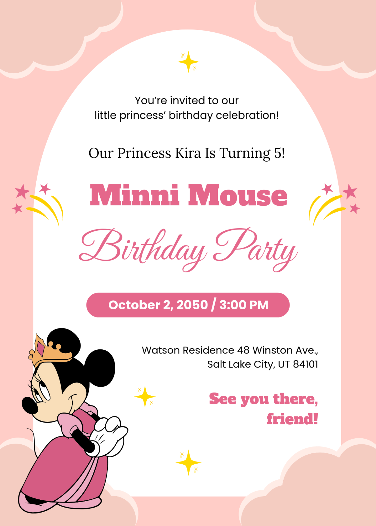 Free Minnie Mouse Templates To Edit Online