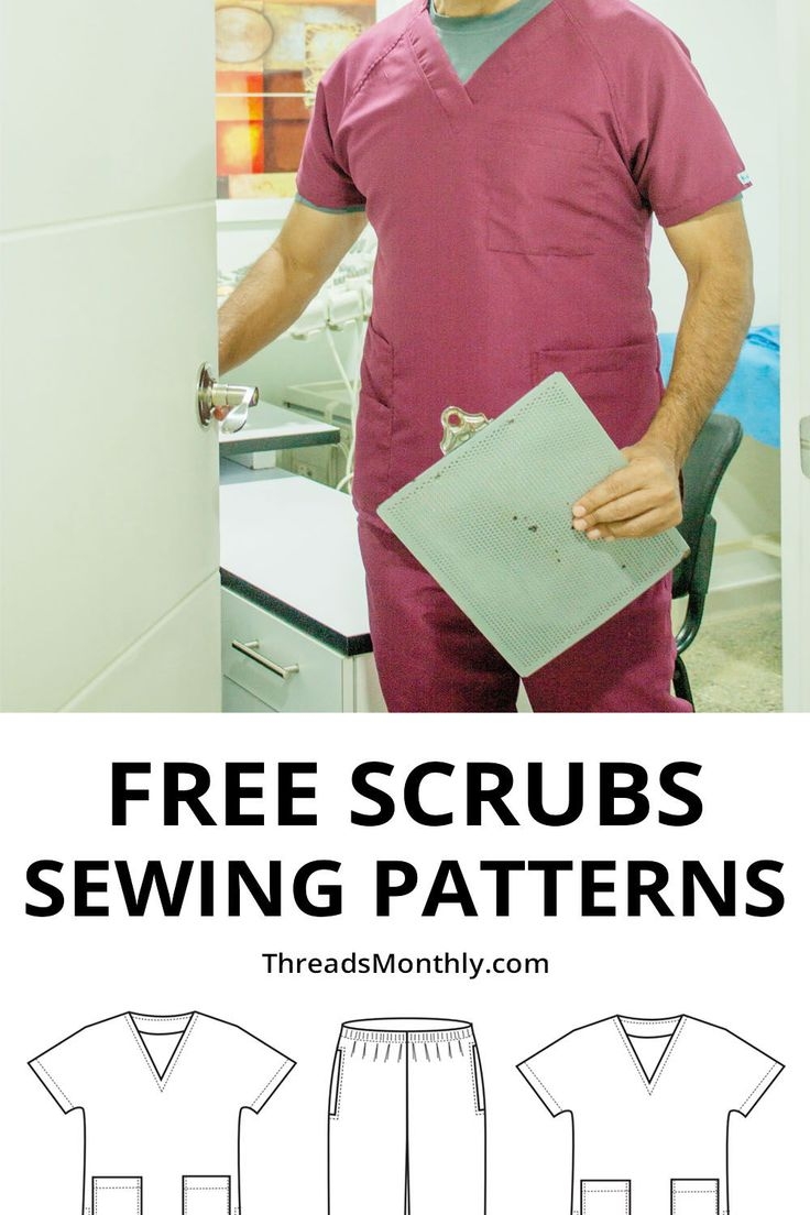 FREE PDF Scrubs Patterns DIY Uniforms For Nurses Doctors Other Medical Professionals
