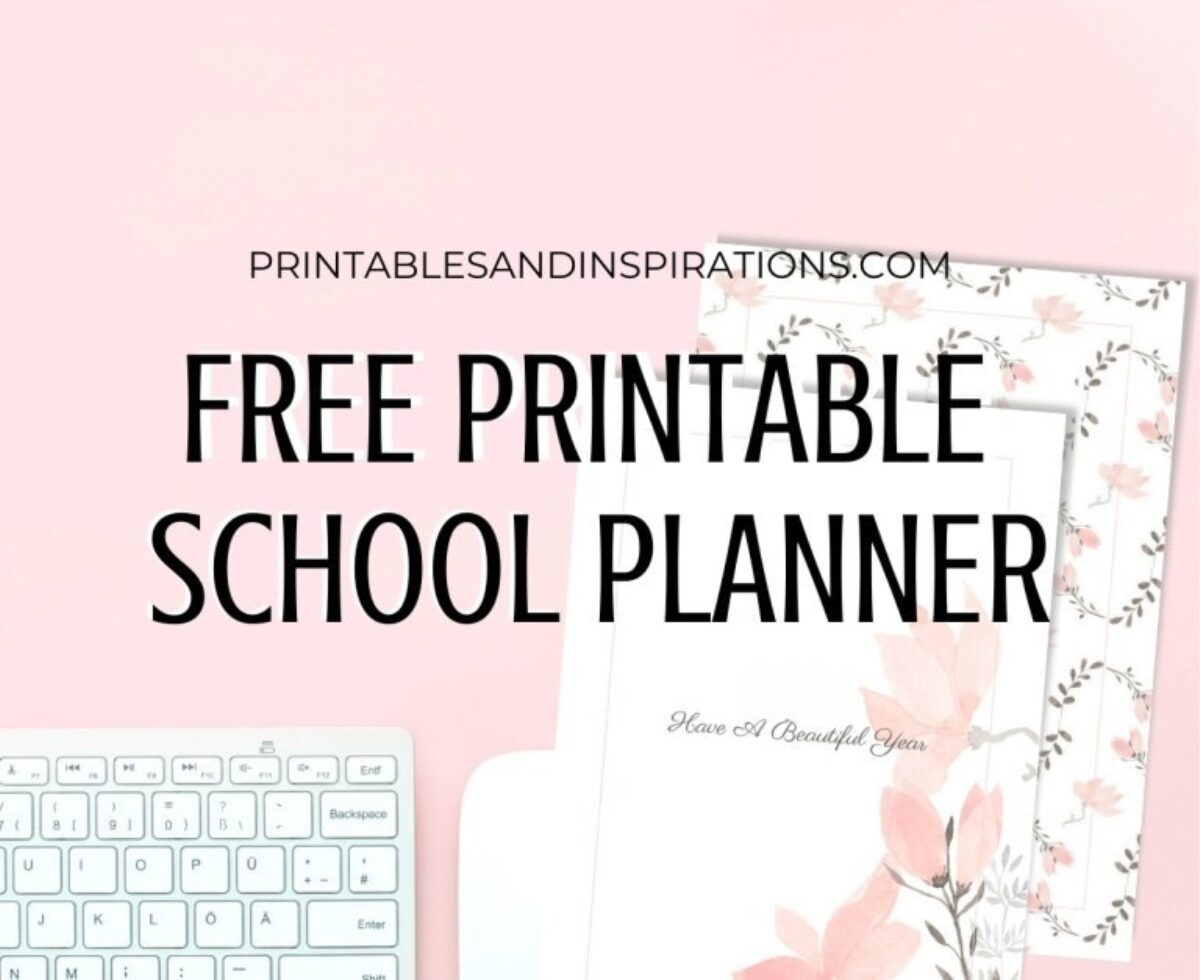 Free Printable 2025 2026 School Planner Printables And Inspirations