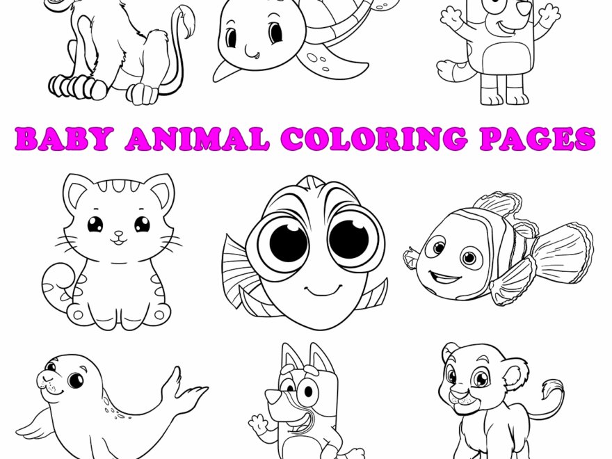Free Printable Baby Animal Coloring Pages For Kids