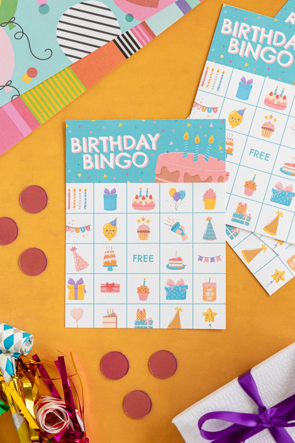 Free Printable Birthday Bingo Cards Play Party Plan