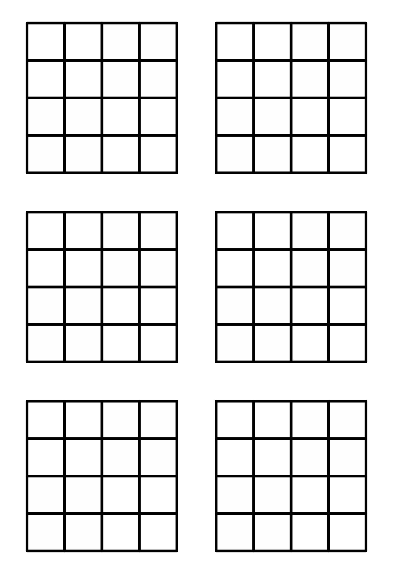 Free Printable Blank Sudoku Puzzles Worksheets Library