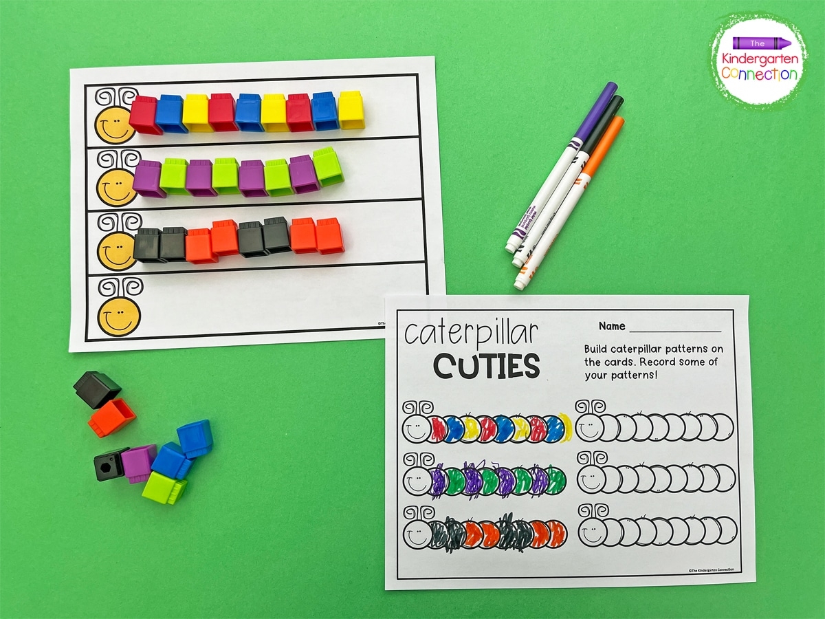 FREE Printable Caterpillar Pattern Game
