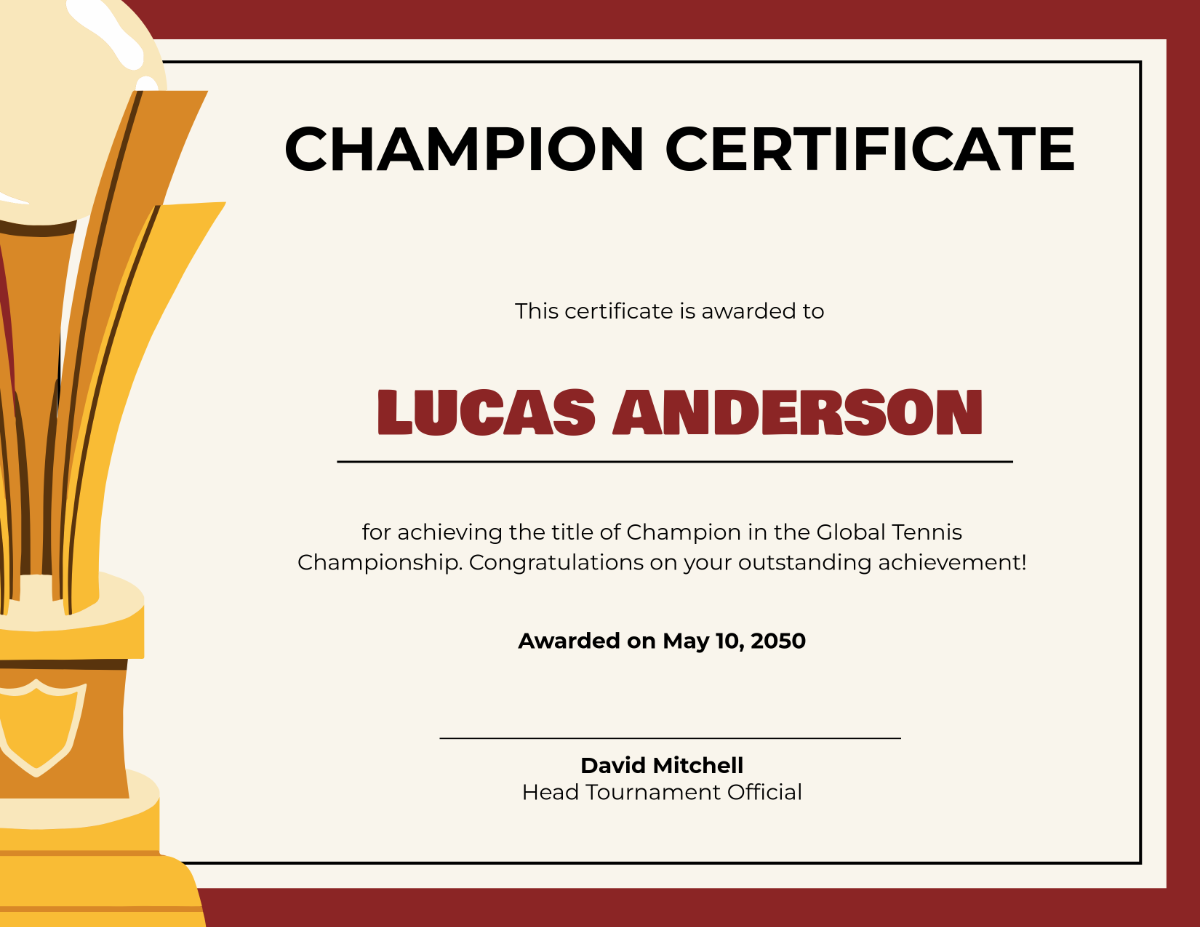 Printable Online Certificate Of Winning