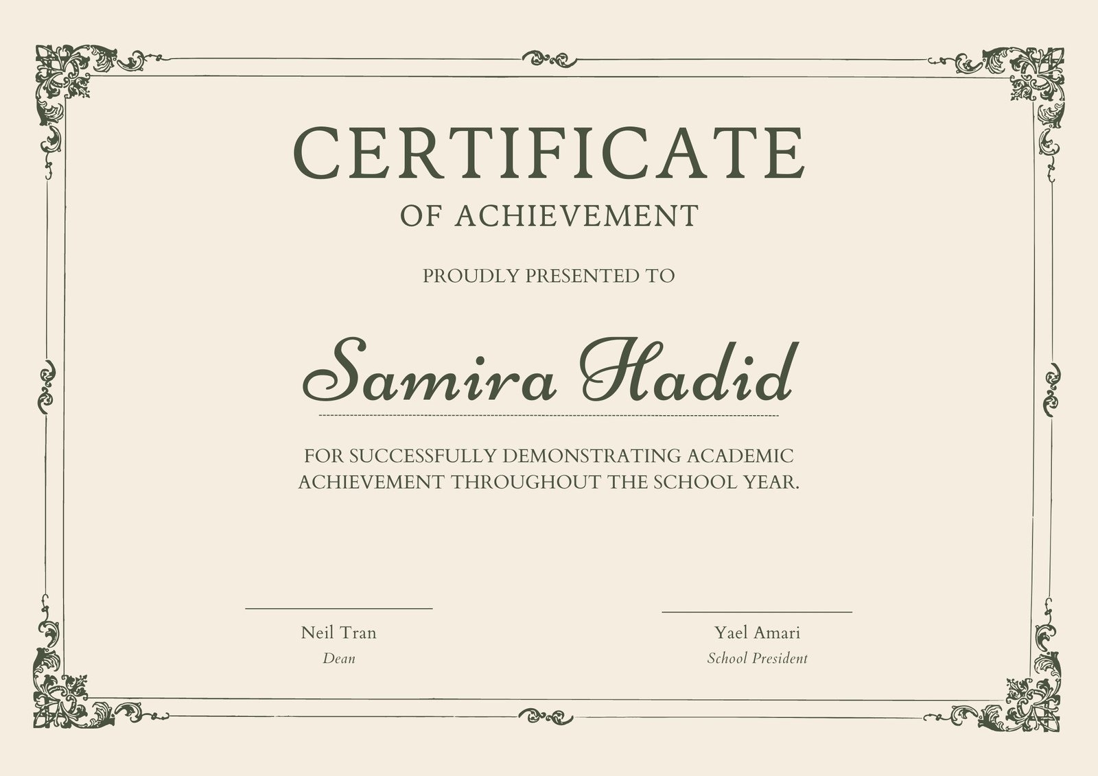 Free Printable Customizable Student Certificate Templates Canva