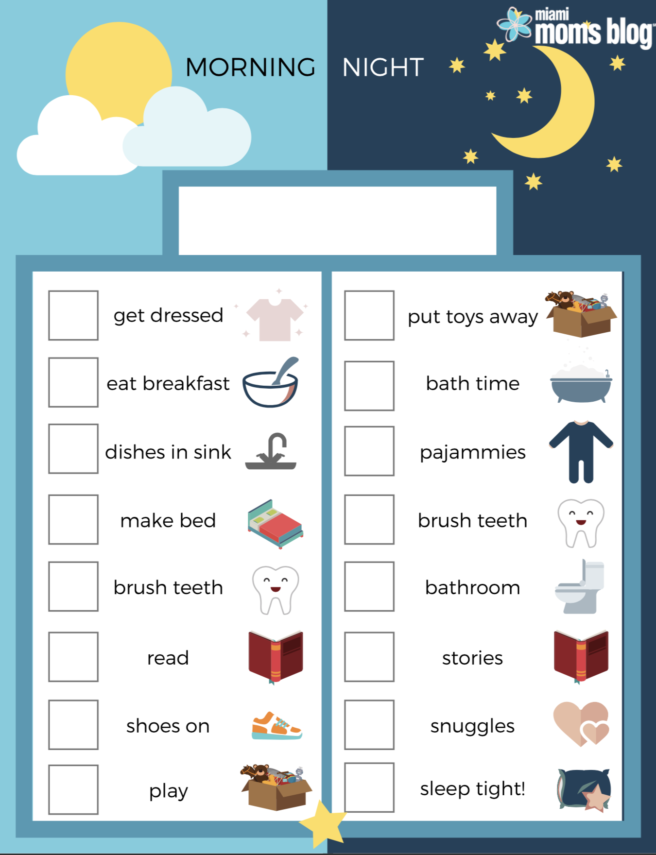 FREE Printable Daily Schedule Template Miami Moms Blog