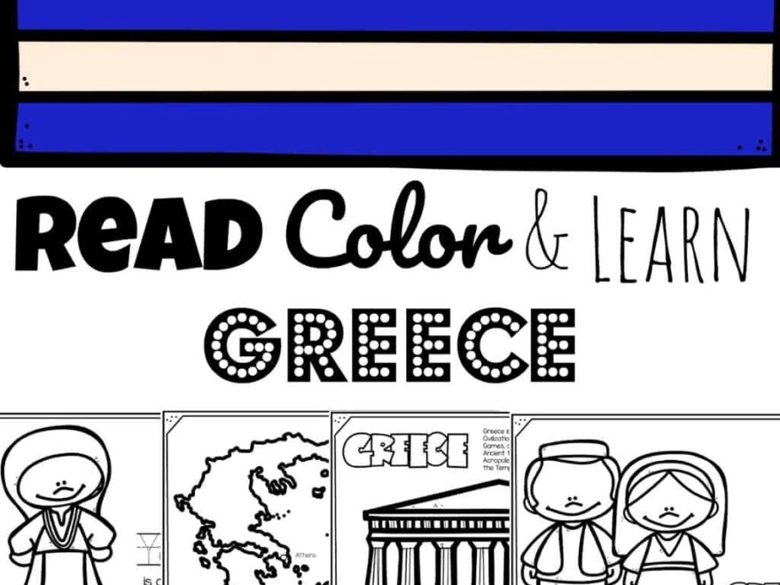 FREE Printable Greece Coloring Pages To Read Color Learn