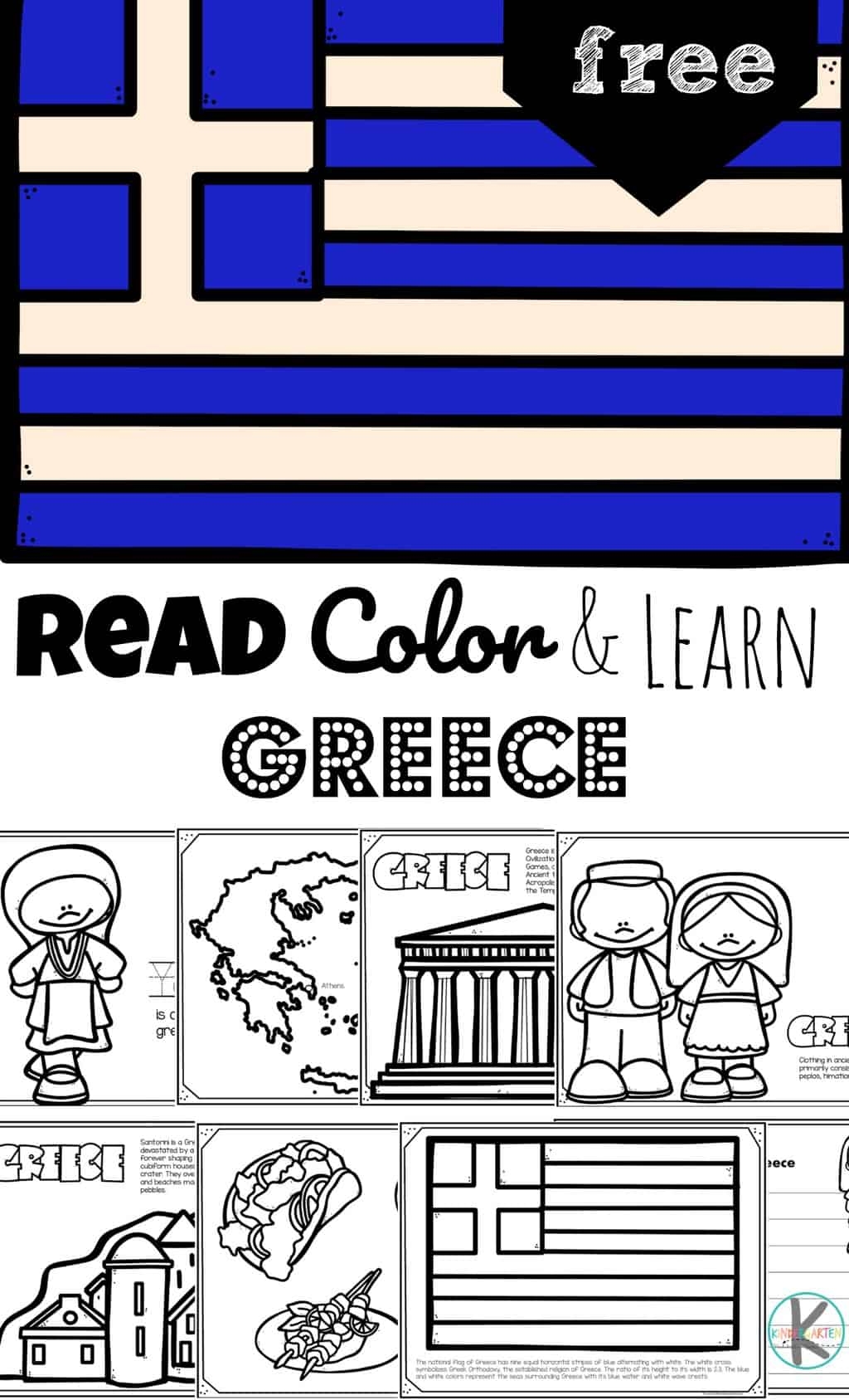 FREE Printable Greece Coloring Pages To Read Color Learn