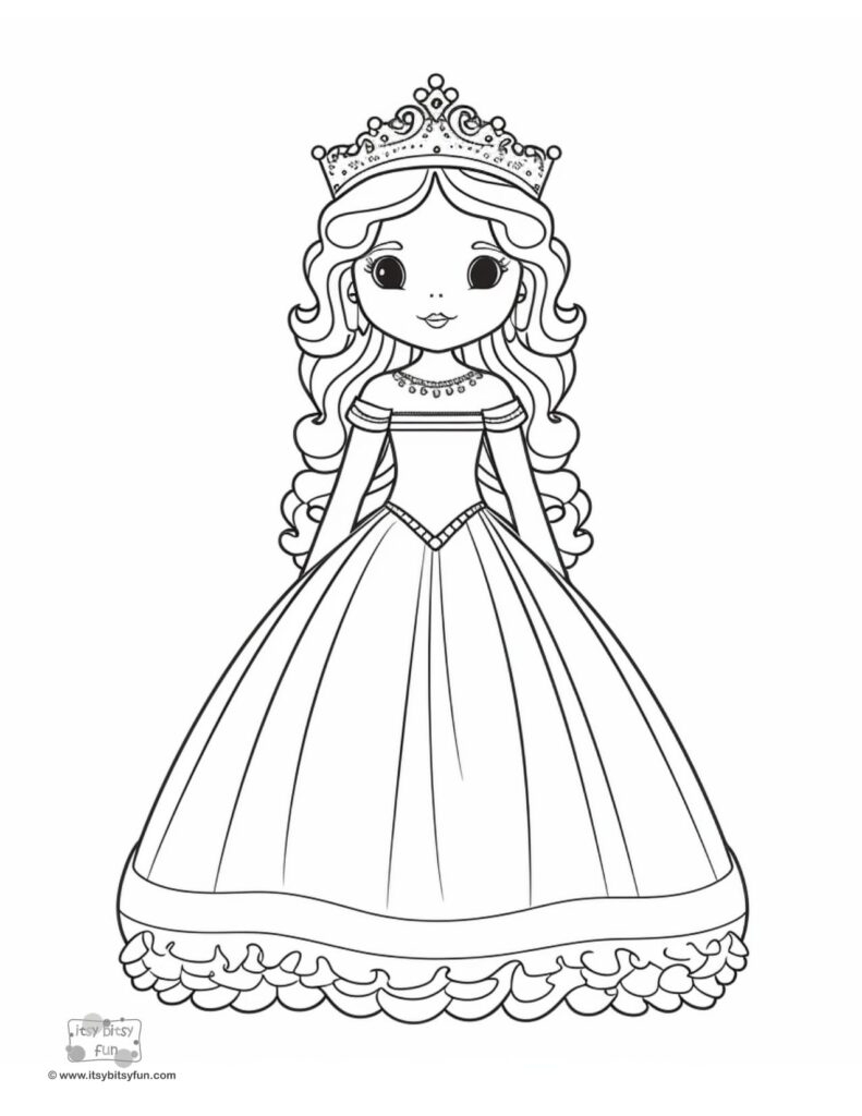 Princess Coloring Pages Free Printable