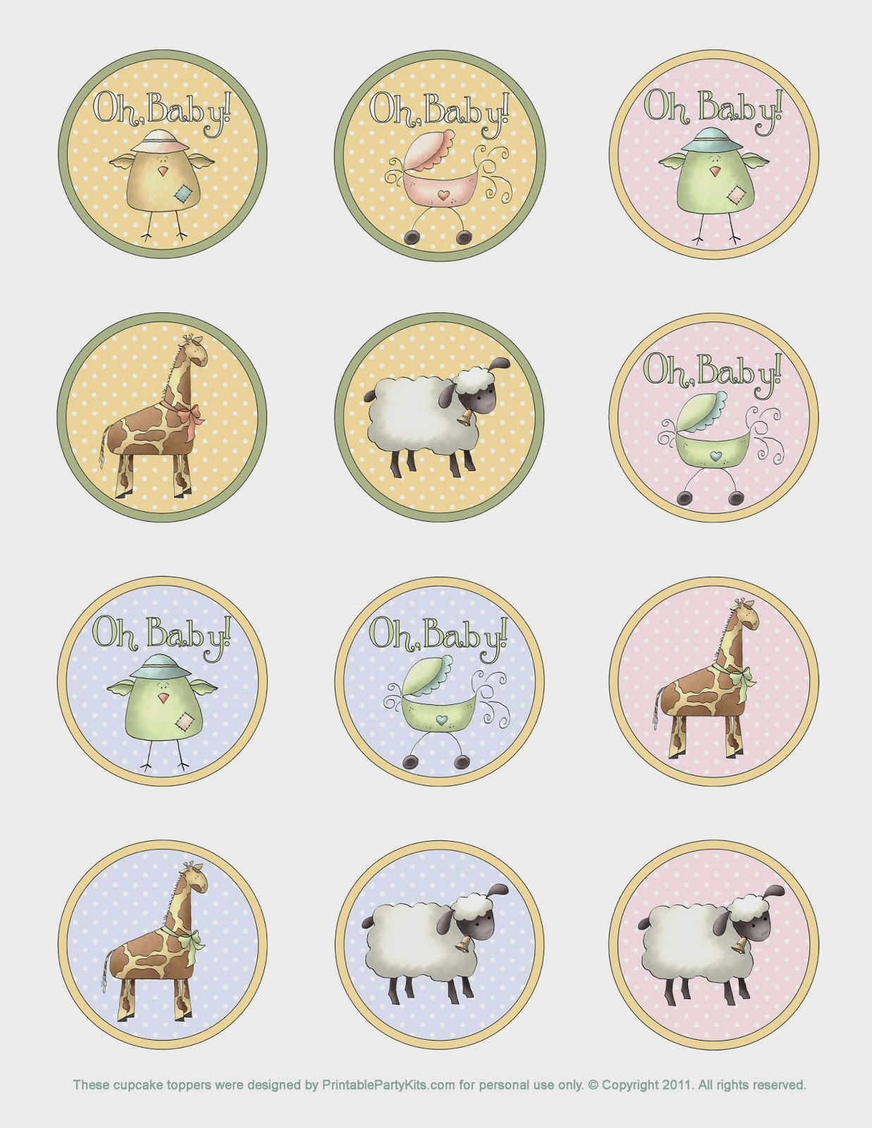 Free Printable Toppers For Cupcakes Oh Baby Oh My Baby 