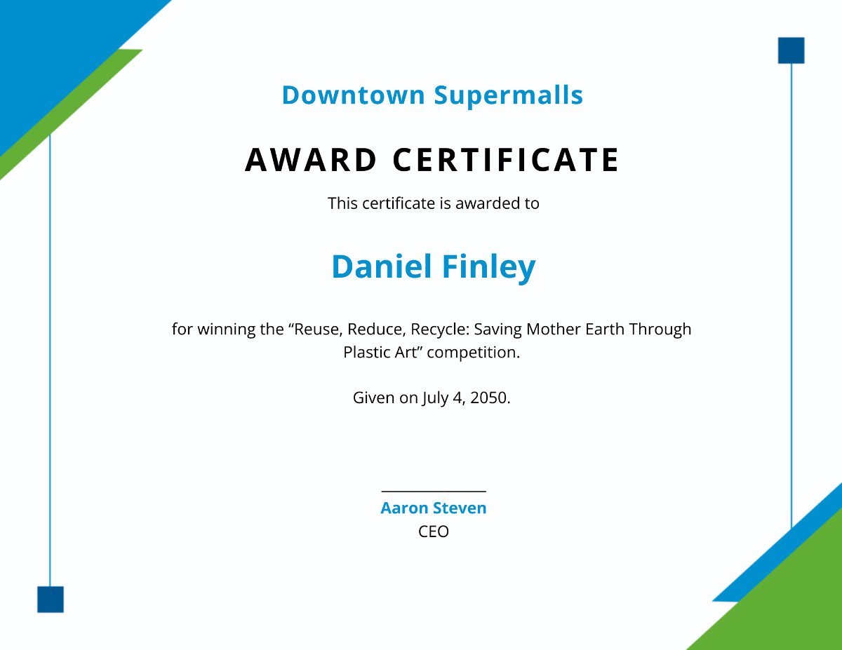 Free Printable Winner Certificate Templates To Customize Online