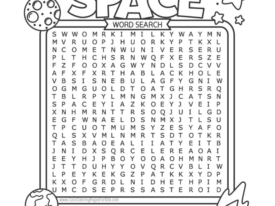 Free Printable Word Searches For Kids Cute Coloring Pages For Kids