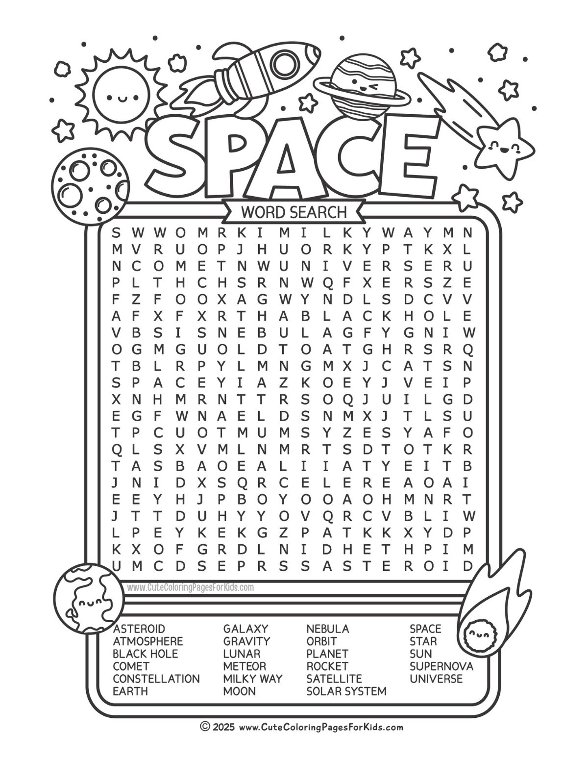 Printable Coloring Pages And Word - Free Printable Word Searches For Kids Cute Coloring Pages For Kids