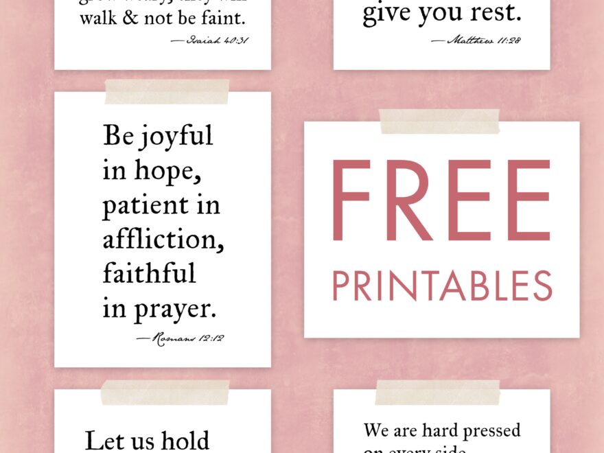 Free Printables Bible Verse Wall Art The Art Of Observation