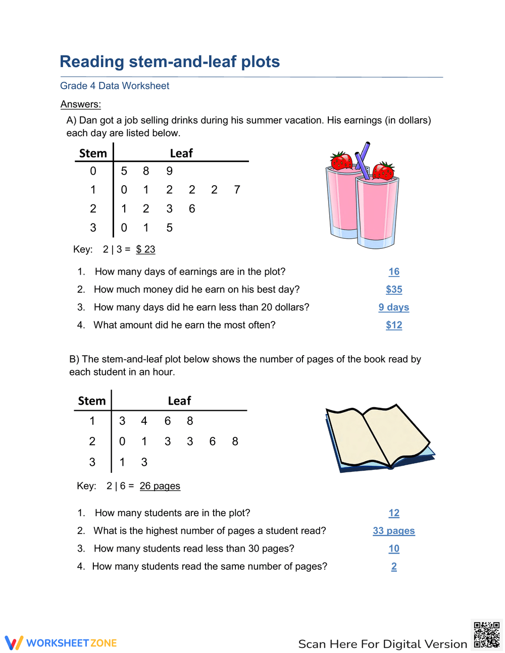 Free Reading Stem And Leaf Plots Worksheet Download Free Reading Stem And Leaf Plots Worksheet Png Images Free Worksheets On Clipart Library