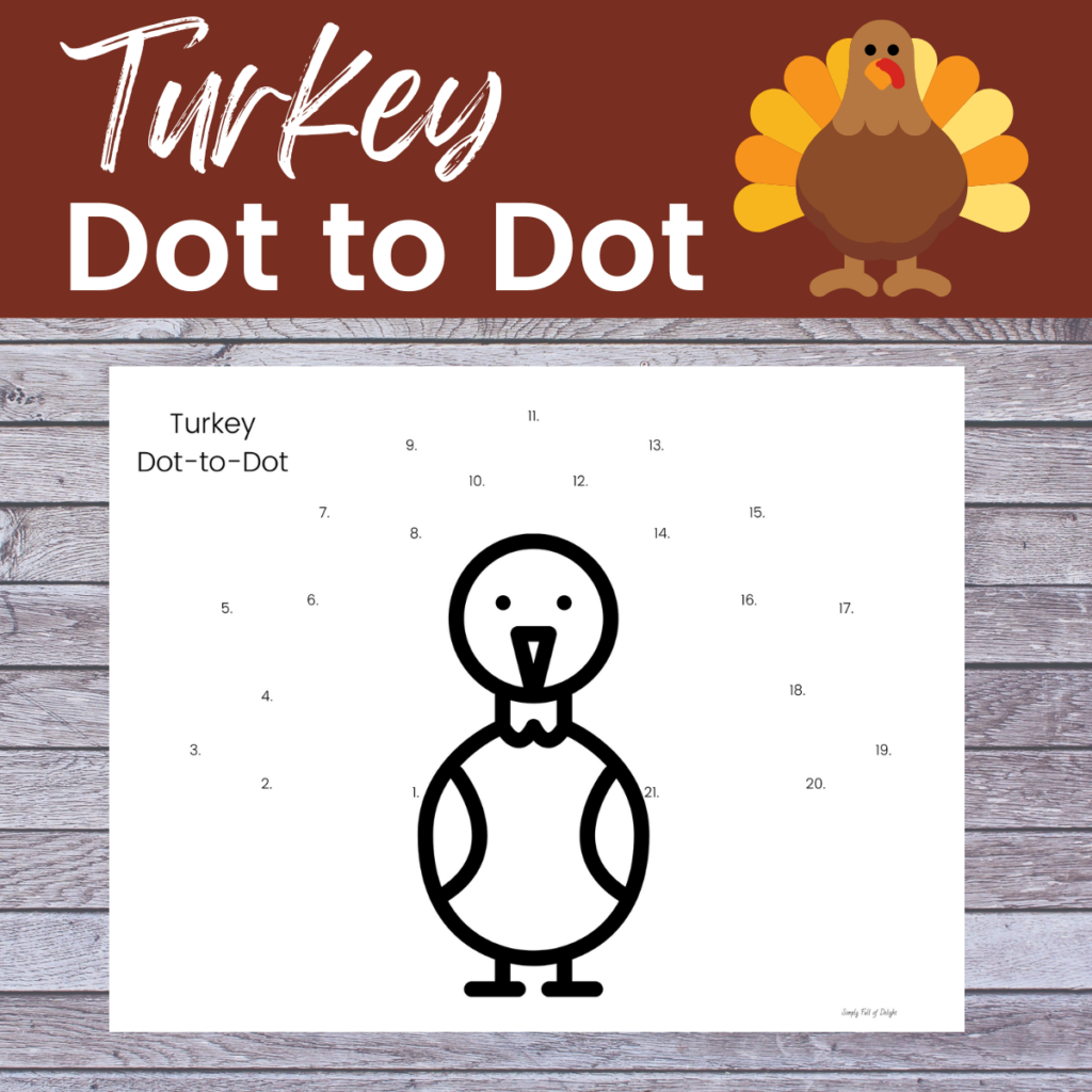 Free Thanksgiving Dot To Dot Printables Simply Full Of Delight