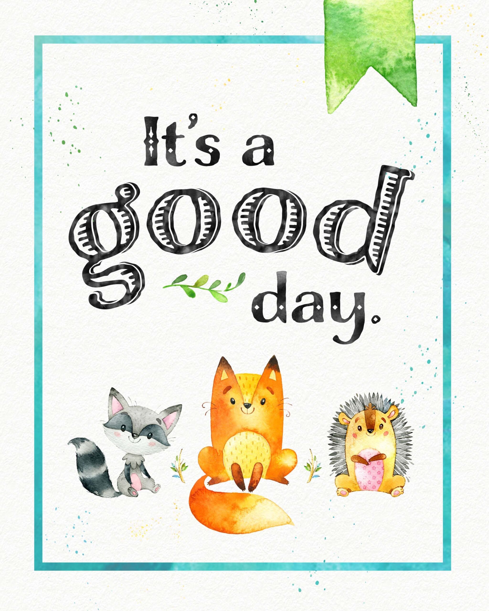 Free Woodland Animal Nursery Printable Poster Www TeepeeGirl