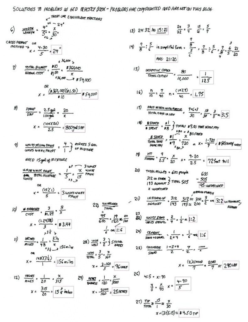 GED Math Worksheet Bundle By Mo Don Worksheets Library Worksheets Library