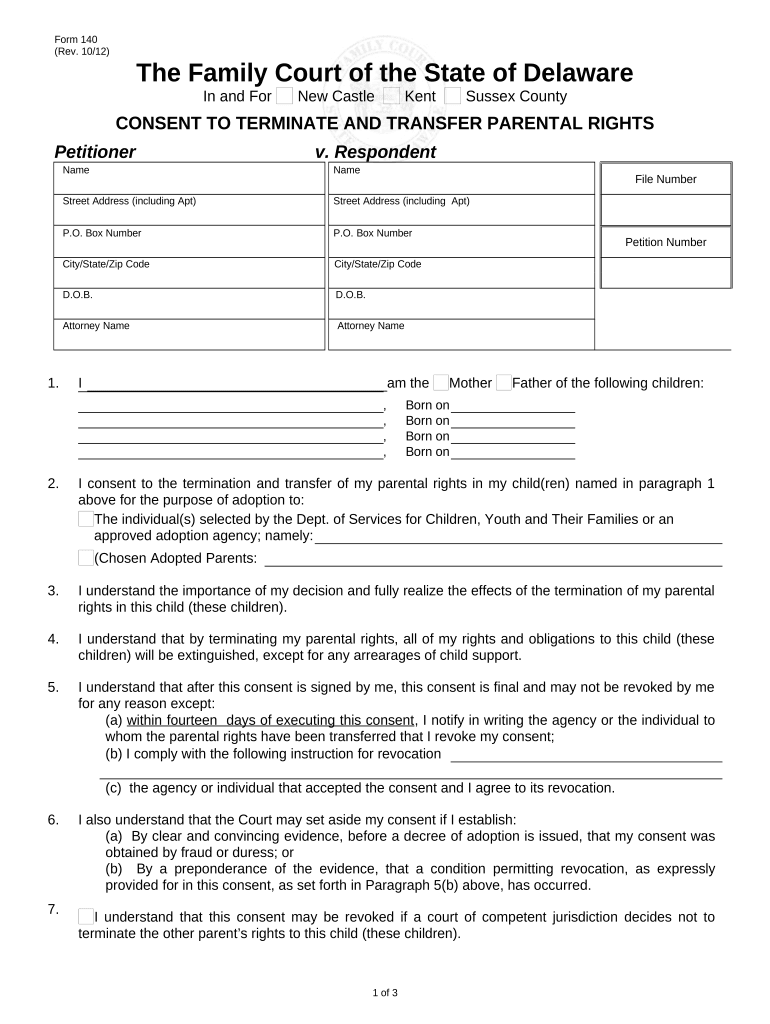 Georgia Termination Form