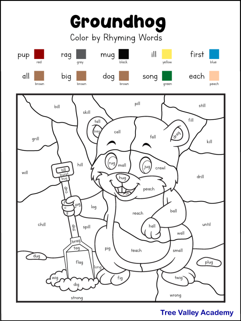 Color By Word Printables