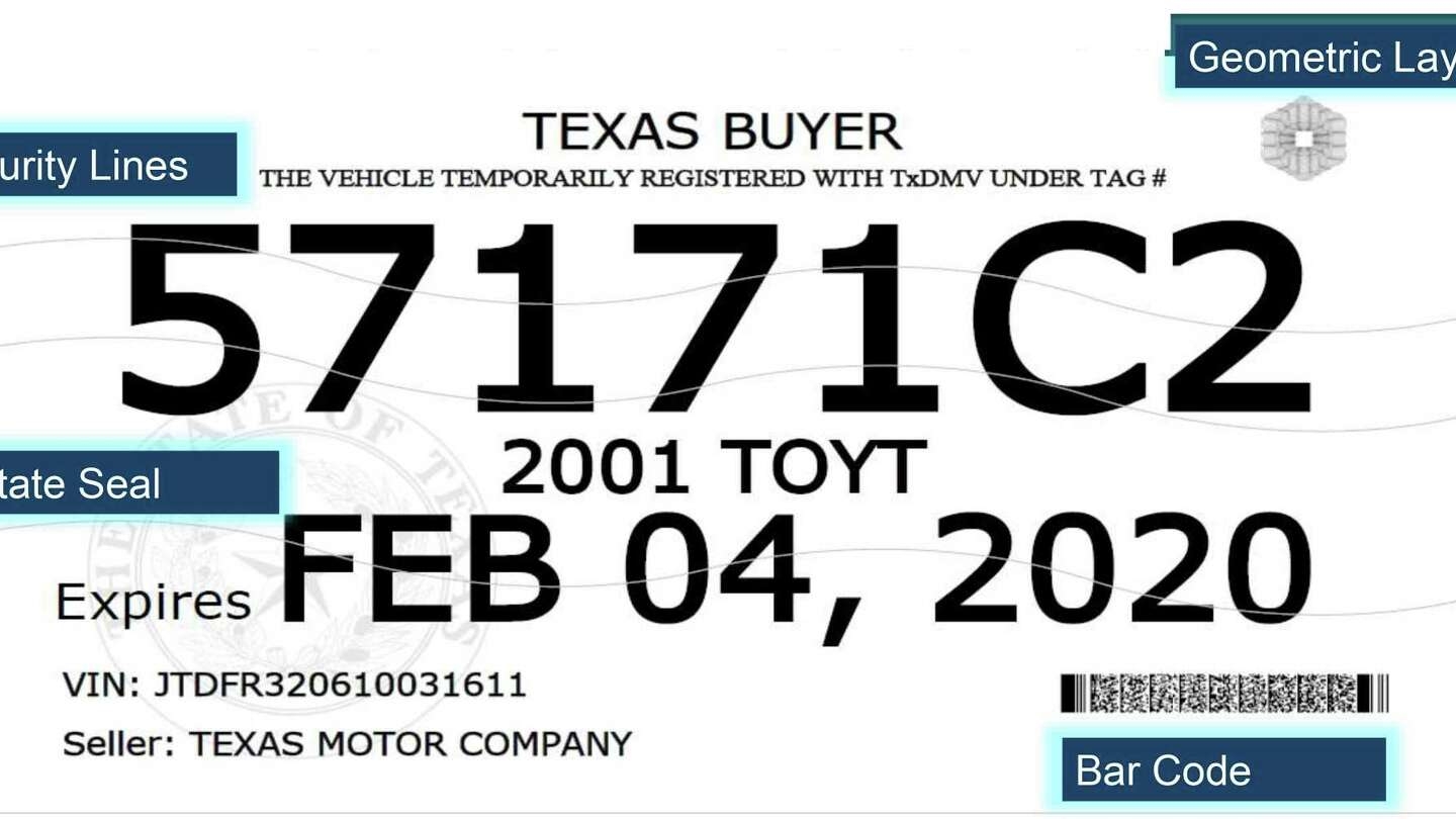 Houston Is Home To Countless Fake Temporary License Tags And A Texas Loophole Is To Blame