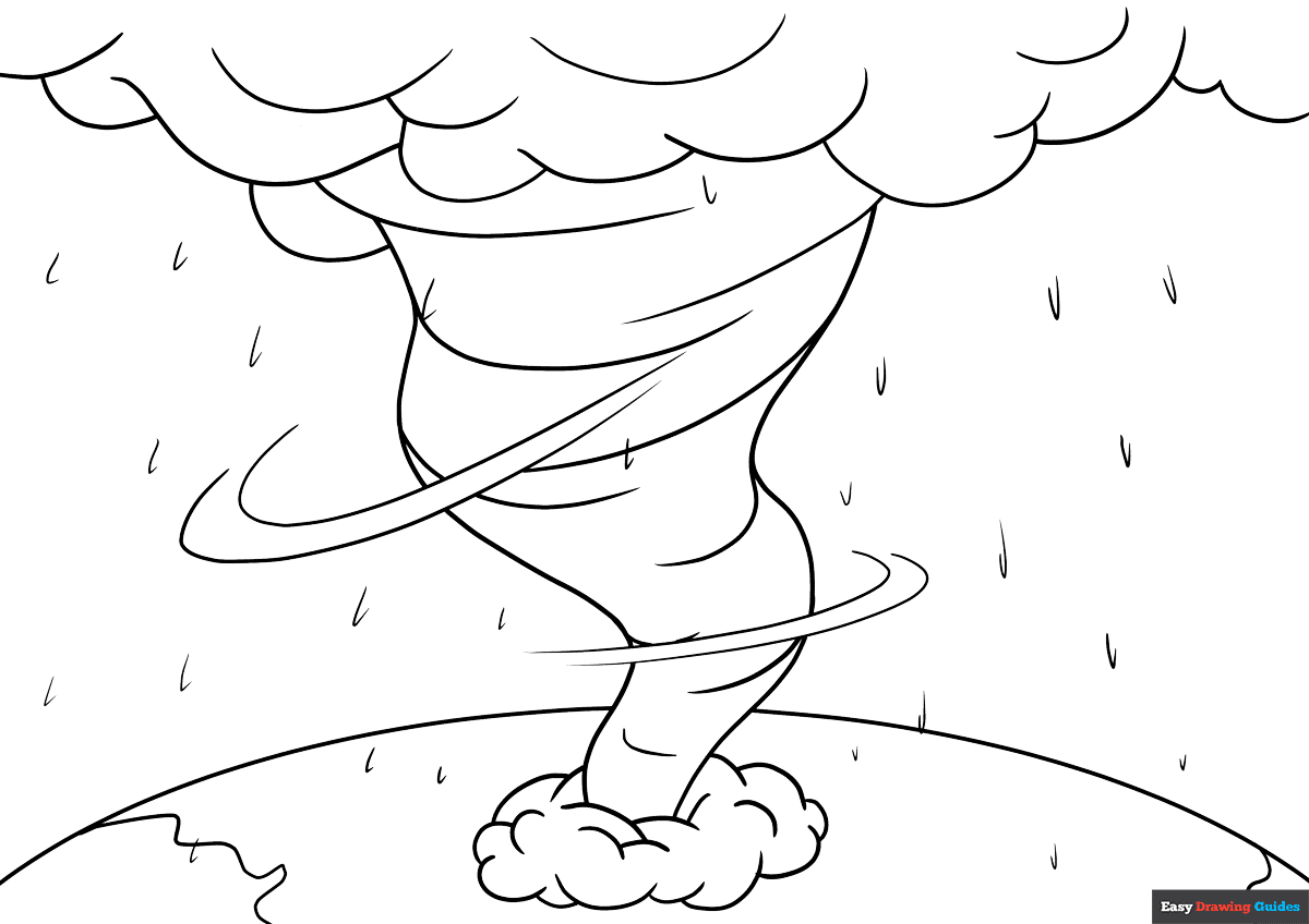 Printable Hurricane Coloring Pages