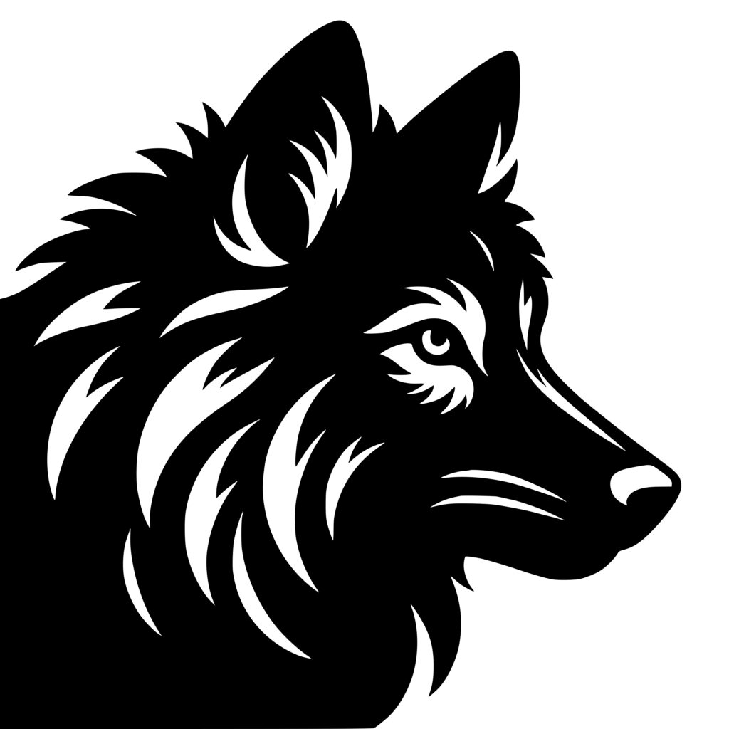 Intense Stare Wolf SVG PNG DXF Image For Cricut Silhouette Laser Machines