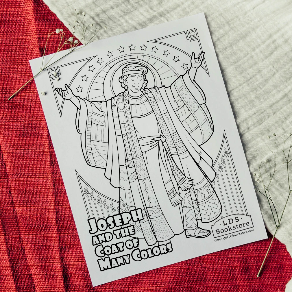 Joseph And The Coat Of Many Colors Coloring Page Printable