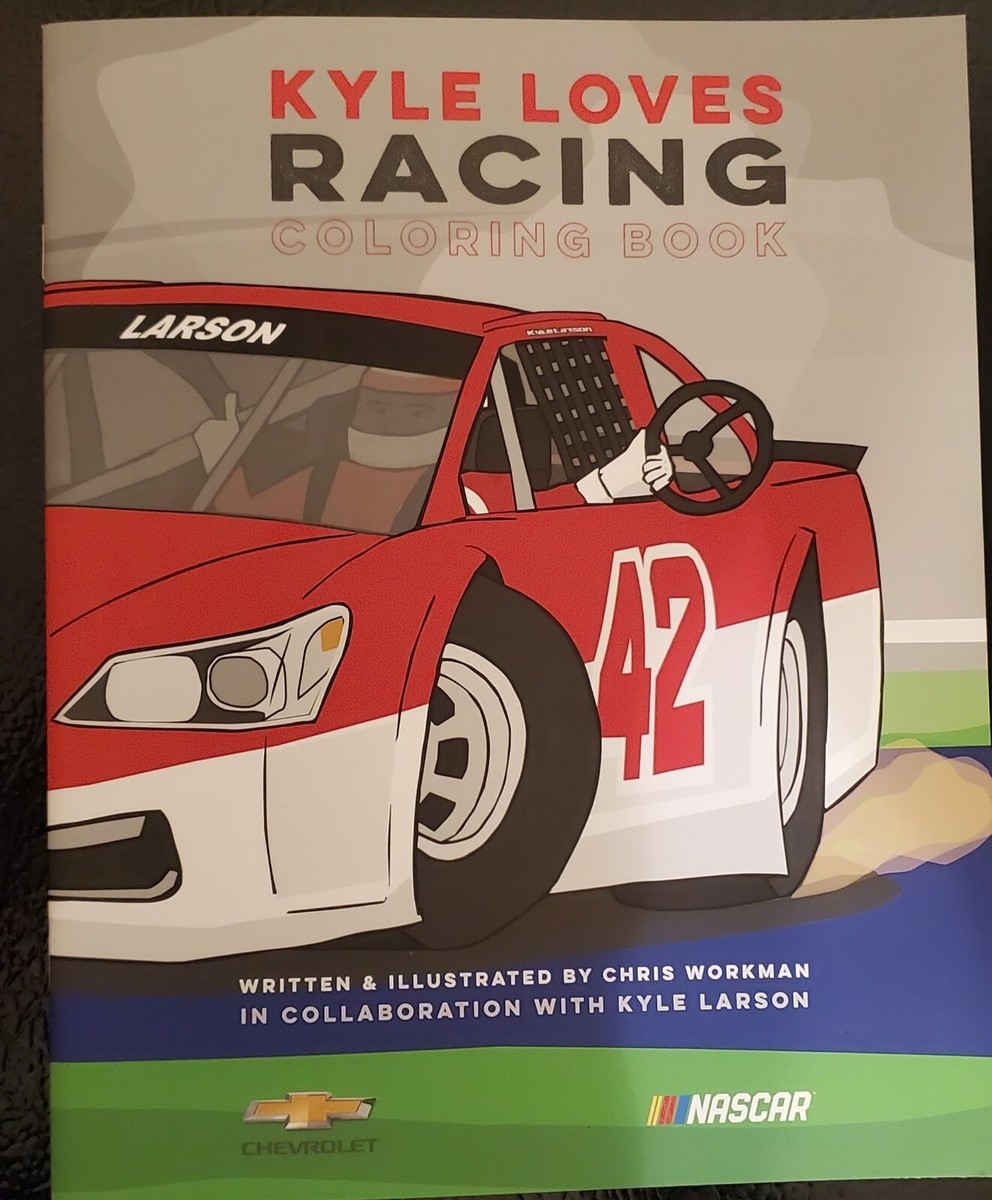 Kyle Larson 42 Target CGR KYLE LOVES RACING Hardcover Book Coloring Book 9780996286947 EBay