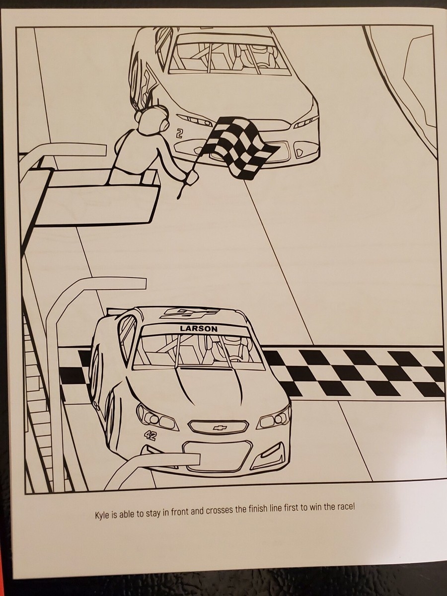 Kyle Larson 42 Target CGR KYLE LOVES RACING Hardcover Book Coloring Book 9780996286947 EBay