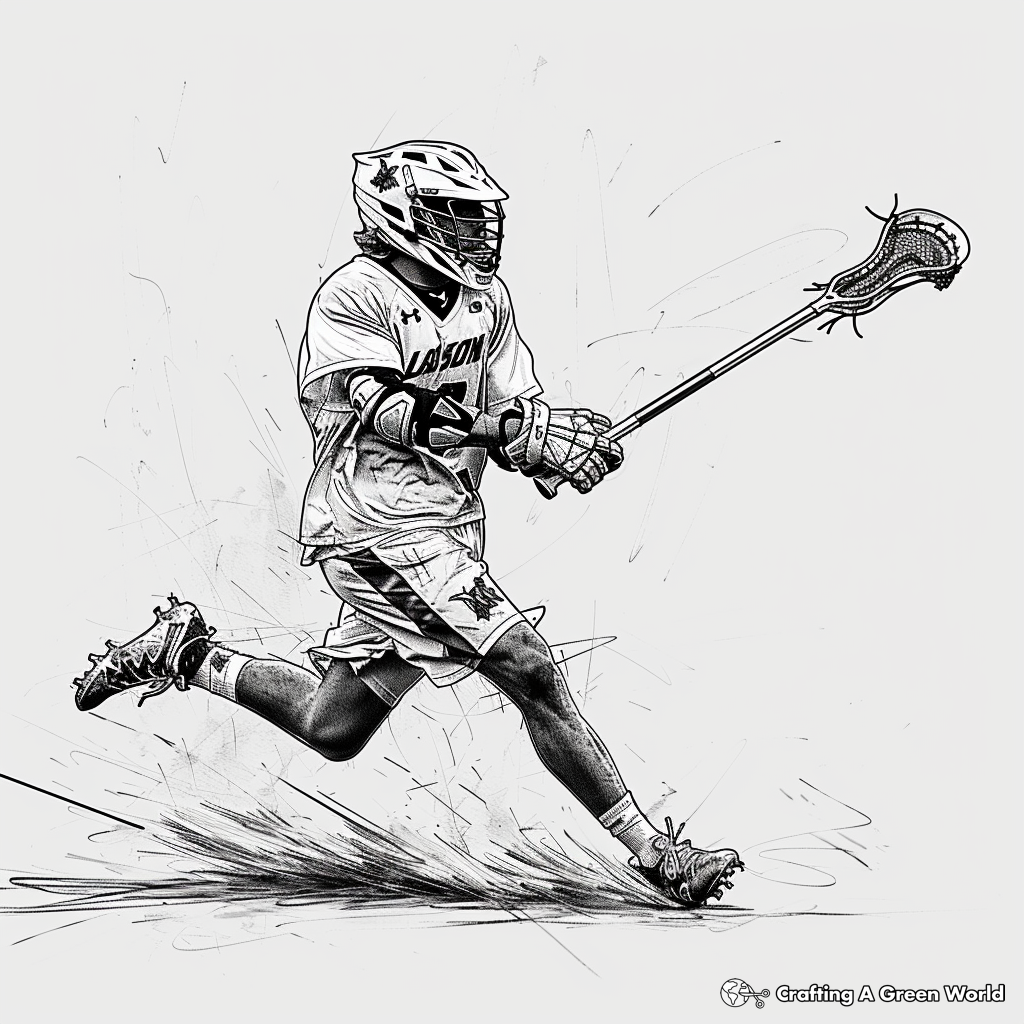 Lacrosse Coloring Pages Free Printable 